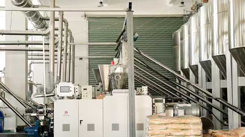 Shendiao PVC compound production line in China factory